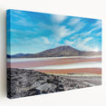 Large canvas print of a scenic Chilean landscape in muted earth tones, ideal for kitchen wall art.