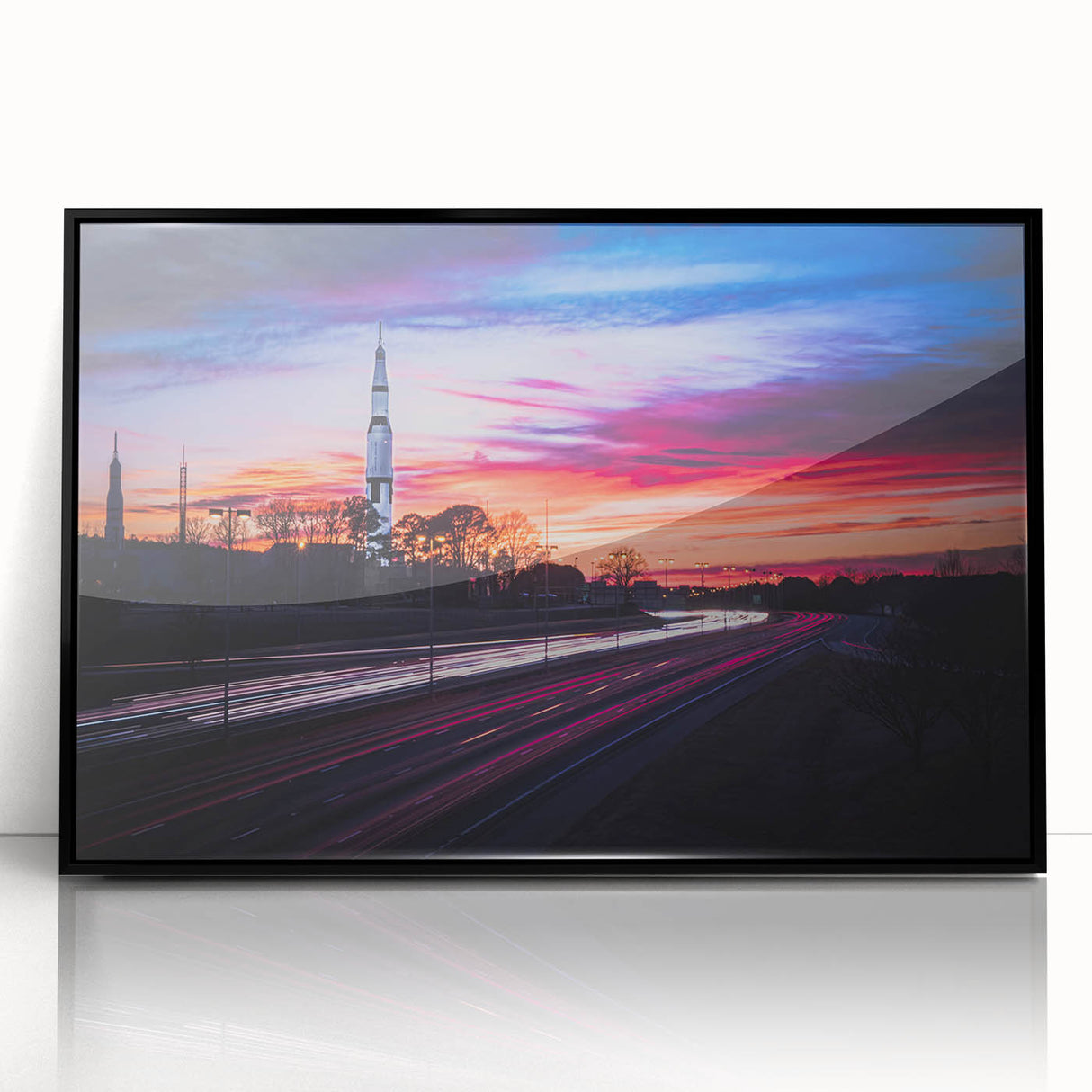 Large abstract wall art of Alabama scenery in muted earth tones on framed acrylic, ideal for modern living room decor.