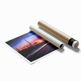 Extra large rolled print of Alabama scenery with vibrant floral elements, ideal for classy bathroom wall art.