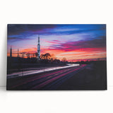 Large black and white stretched canvas of Alabama scenery, ideal for kitchen wall art or bedroom ambiance.