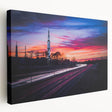 Large canvas print of Alabama scenery in soft, earthy tones, ideal for kitchen wall art.