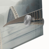 Large abstract wall art depicting a serene Arkansas landscape in muted earth tones, acrylic print.