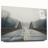 Acrylic print of a large abstract depiction of Arkansas scenery in muted earth tones.