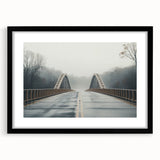 Colorful abstract art print depicting a textured scenery of Arkansas, framed in black, ideal for living room decor.