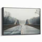 Black and white wall art featuring a vintage Arkansas landscape on framed canvas, suitable for bedroom decor.