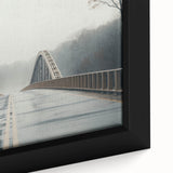 Black wall art featuring a textured, colorful Arkansas scenery on a framed canvas, ideal for living room decor.