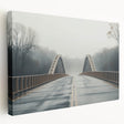 Large canvas print of an Arkansas landscape in natural green and blue tones, ideal for kitchen wall art.