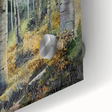 Large abstract wall art featuring the Aspen, Colorado landscape in muted earth tones on acrylic glass.