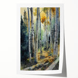 Extra large rolled print of Aspen, Colorado scenery with vibrant autumn colors, ideal for art wall dining room.
