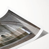 Extra large rolled print featuring line art flowers in black and white, ideal for large living room wall art.