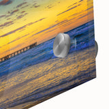 Large abstract wall art in mid-century modernist style, featuring Daytona scenery on acrylic glass.