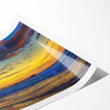 Extra large rolled print featuring line art flowers in black and white, ideal for large living room wall art.