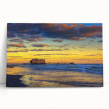 Black and white stretched canvas of Daytona scenery, ideal for kitchen wall art or bedroom ambiance.