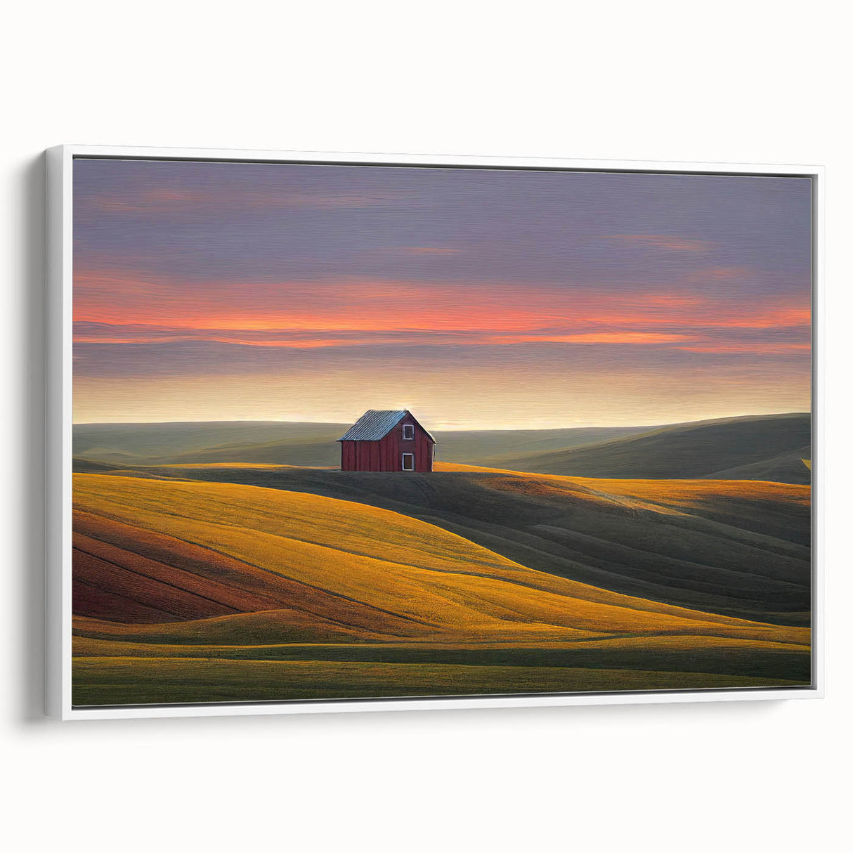 Vintage poster art of Idaho scenery on extra large, framed canvas with colorful palette, ideal for living room decor.