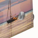 Large abstract wall art depicting a Louisiana scenery in muted earth tones, acrylic glass format, ideal for dining room art.