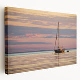 Large canvas print featuring a serene Louisiana landscape in soft green and blue tones, ideal for kitchen wall art.