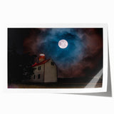 Extra large rolled print of New Jersey scenery with vibrant floral elements, ideal for art wall dining room.