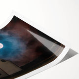 Extra large wall art featuring line art flowers in black and white on a rolled canvas, suitable for large living room decor.