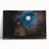 Black and white stretched canvas of New Jersey scenery, ideal for kitchen wall art.