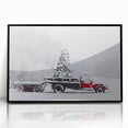 Large abstract wall art depicting the Charlotte skyline in muted gray tones on a framed acrylic panel.