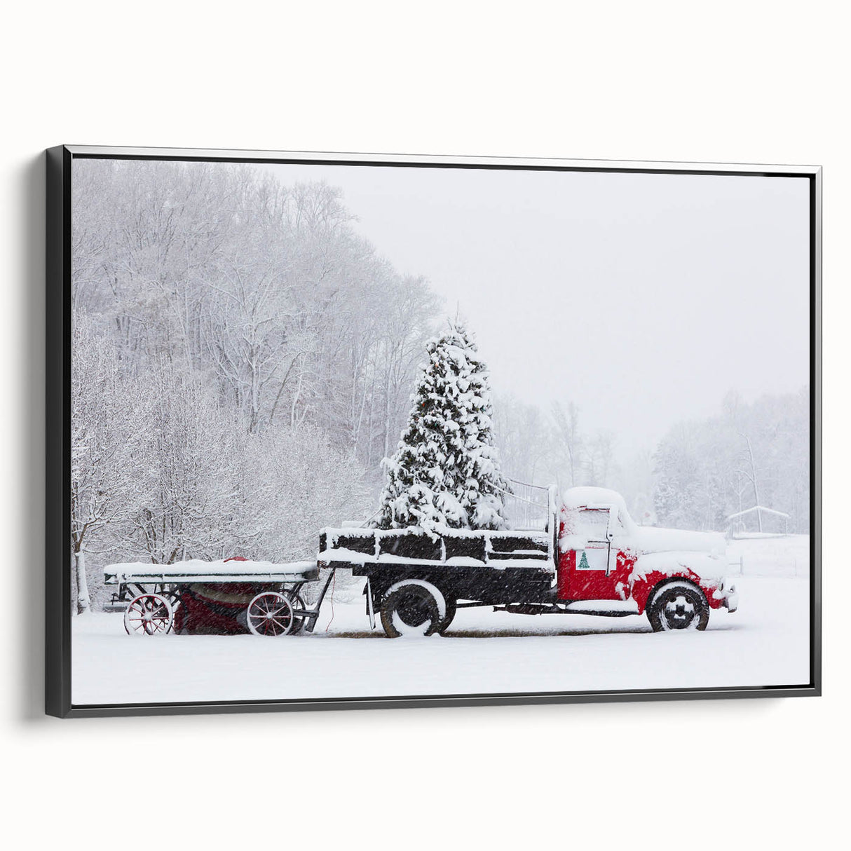 Black and white framed canvas of Charlotte, North Carolina skyline in a vintage poster style, ideal for bedroom wall decor.