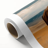 Art deco poster featuring Oklahoma scenery in pastel shades on rolled canvas, ideal for nursery wall art.