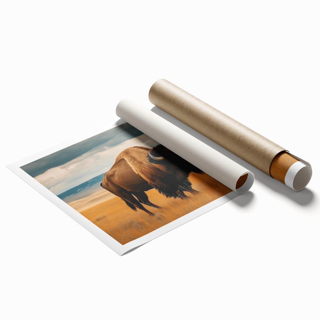 Extra large rolled print of a floral art scene in pastel shades, ideal for classy bathroom or large living room wall art.