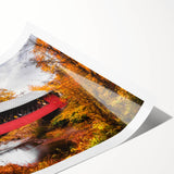 Extra large rolled print featuring minimalist line art flowers in muted tones, ideal for large living room wall art.