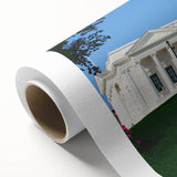 Art Deco poster of Virginia scenery on rolled canvas, featuring soft pastel colors, ideal for nursery wall art.