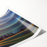 Extra large wall art featuring line art flowers in muted earth tones on a rolled print, suitable for large living room decor.