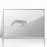 Acrylic print of Yellowstone scenery in art deco style with muted earth tones, ideal for modern art wall decor.