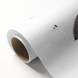 Art Deco poster of Yellowstone scenery on rolled canvas, featuring muted earth tones.