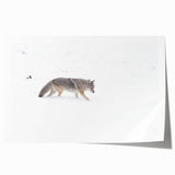 Yellowstone National Park scenery on a rolled print, featuring vibrant green landscapes and blue skies.