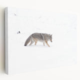 Yellowstone National Park scene on stretched canvas, featuring vivid green and blue tones, ideal for kitchen wall art.