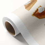 Art deco poster depicting a serene autumn landscape on rolled canvas, ideal for nursery wall art or dining room decor.