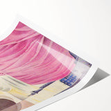 Art Deco Vogue Cover Print - Pink Gown Fashion Illustration Wall Art