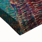 Black and white landscape painting on large canvas, depicting a serene rural scene, ideal for bedroom wall art.