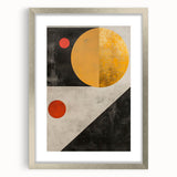 Framed Dining Room Prints – Geometric Gold & Black Wall Art