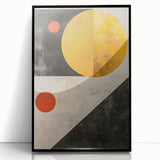 Framed Dining Room Prints – Geometric Gold & Black Wall Art