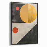 Framed Dining Room Prints – Geometric Gold & Black Wall Art