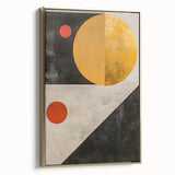 Framed Dining Room Prints – Geometric Gold & Black Wall Art