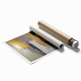 Luxury Gold & Black Abstract Wall Art – Modern Canvas Print