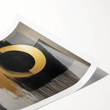 Luxury Gold & Black Abstract Wall Art – Modern Canvas Print