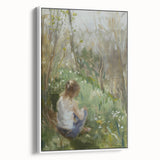 Abstract figurative framed canvas art with a white background, showcasing dynamic shapes and soft colors, ideal for modern home decor and artistic ambiance.