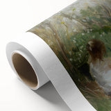 Abstract figurative wall art design on rolled canvas, showcasing vibrant colors and dynamic shapes, ideal for modern home decor and artistic expression.