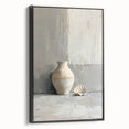 Framed abstract minimalist wall art with a black design, showcasing sleek lines and a modern aesthetic, perfect for contemporary home decor or office settings.