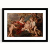 Baroque and Rococo Wall Art - The Holy Family with Angels - Print