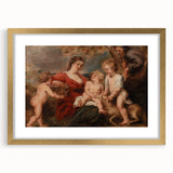 Baroque and Rococo Wall Art - The Holy Family with Angels - Print