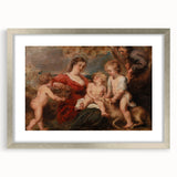 Baroque and Rococo Wall Art - The Holy Family with Angels - Print