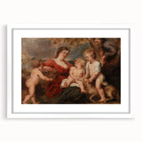 Baroque and Rococo Wall Art - The Holy Family with Angels - Print